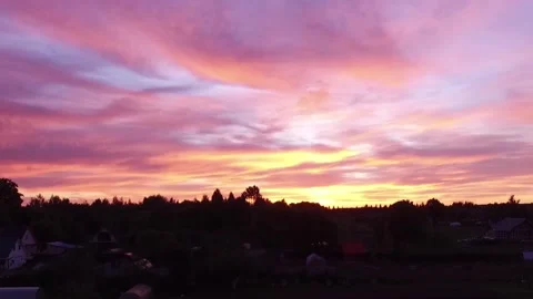 Drone Sunset Video stock 155759692