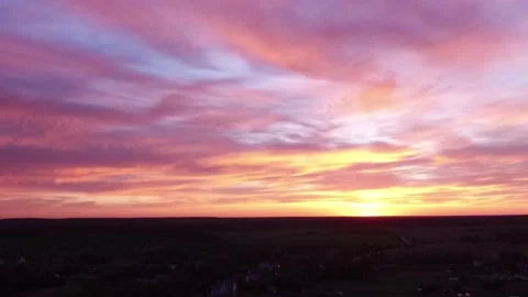 Drone Sunset Video stock 155759701