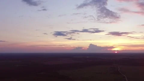 Drone sunset Stock Footage 155784307