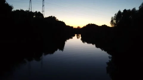 Drone Sunset Stock-Footage 219636937