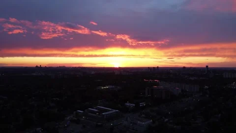 Drone Sunset Stock Footage 230197471