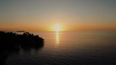 Drone Sunset Stock Footage 266999664