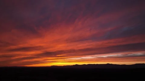 Drone Sunset Hudson Valley Stockbeeldmateriaal 244748223