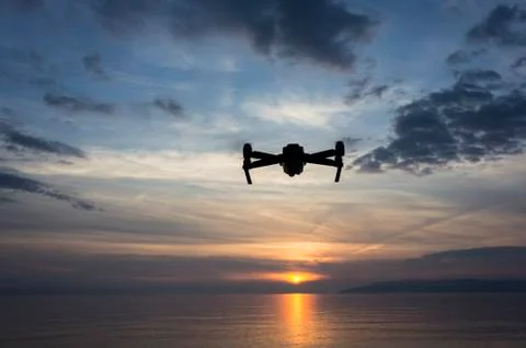 Drone sunset Stock Photos