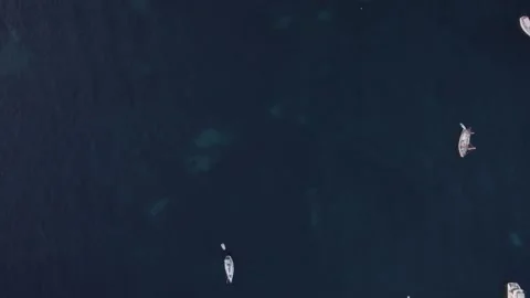 Drone sunset scene at Cap d'Antibes Video stock 201485453