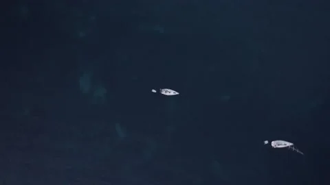 Drone sunset scene at Cap d'Antibes Video stock 201485474