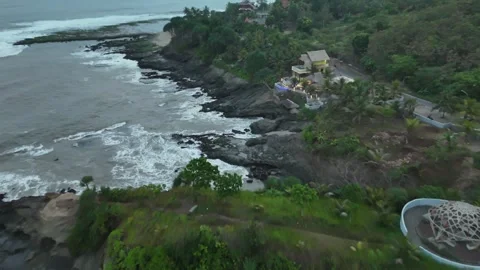 Drone sunset video on the beach Stock Footage 285129543