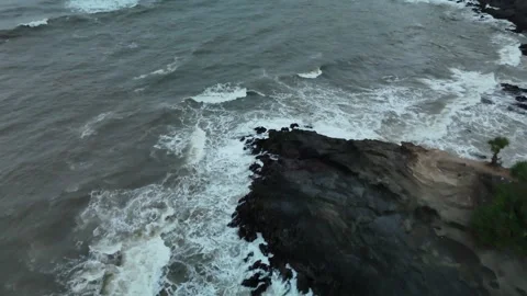 Drone sunset video on the beach Stock Footage 285129620