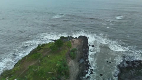 Drone sunset video on the beach Stock Footage 285129800