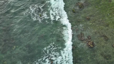 Drone sunset video on the beach Stock Footage 285130044