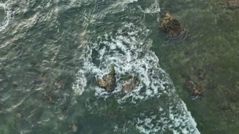 Drone sunset video on the beach Stock Footage 285130104