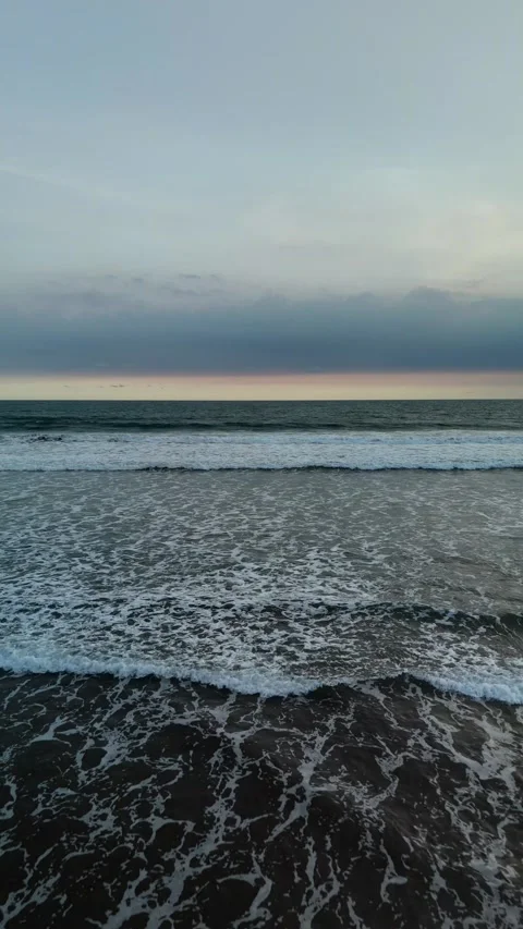 Drone sunset video on the beach Stock Footage 285131016