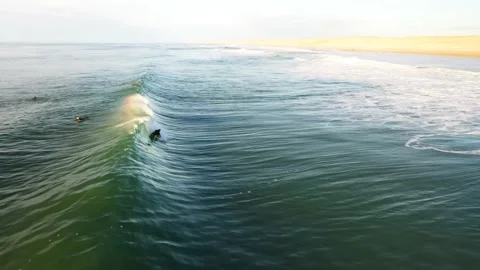 DRONE SURFEUR SEIGNOSSE ARC EN CIEL 4K Stock Footage 169238541