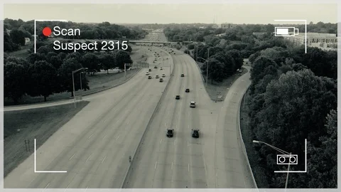 Drone Surveillance Scanning Suspect Stock Footage 94784434