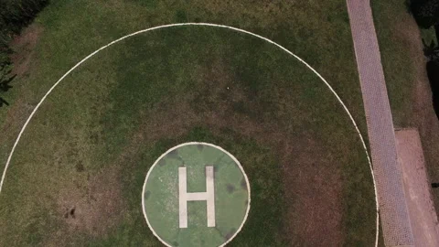 Drone take off from a Helipad. Video stock 138460203