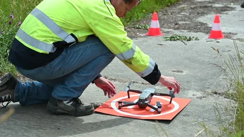 Drone take off procedure Stock Footage 156506323