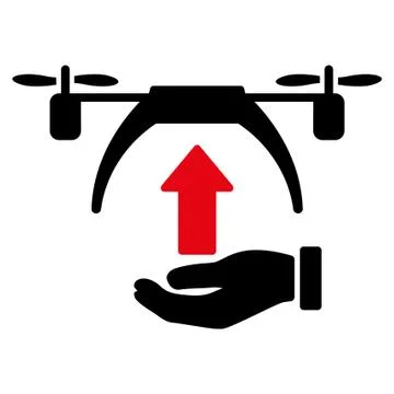 Drone Takeoff Icon Stock Illustration