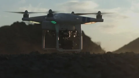Drone Taking Off Slow Motion Stock Footage 87152463