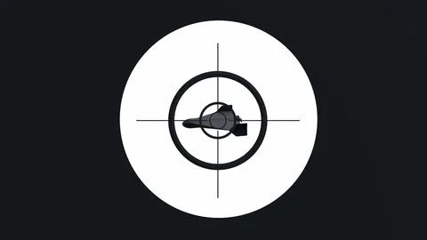 Drone in the targeting system's sights for air defense, target acquisition,.. Stock Illustration
