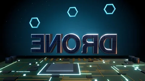DRONE Technology Concept Video stock 340072977