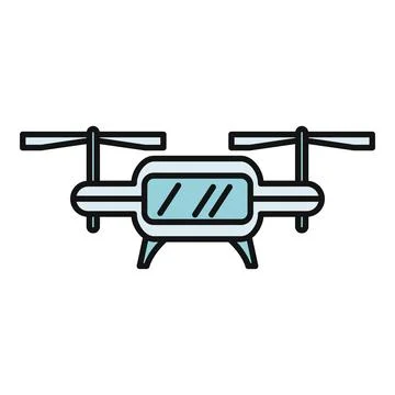 Drone technology delivering innovation and aerial monitoring concept Stock Illustration