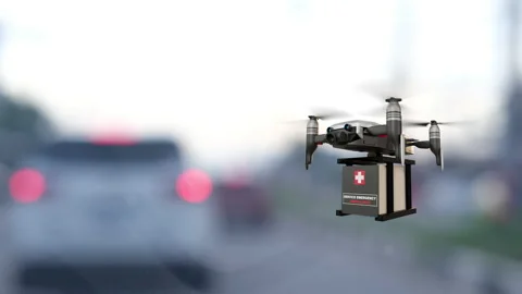 Drone technology engineering device industry Stock Footage 162291822