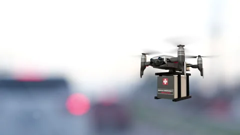 Drone technology engineering device industry Stock Footage 162292175