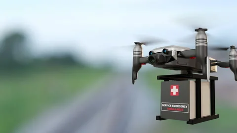 Drone technology engineering device industry Stock Footage 162292315