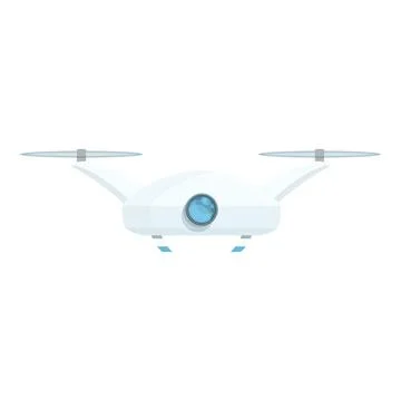 Drone technology hover icon, cartoon style Stock Illustration