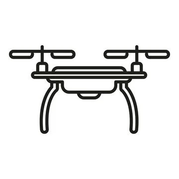 Drone technology icon outline vector. Ai camera Stock Illustration