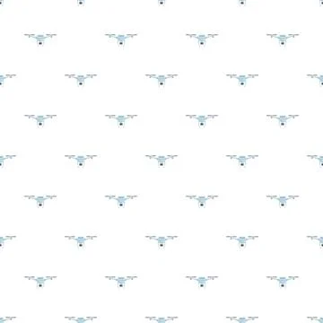 Drone technology pattern for aerial photography and surveillance Stock Illustration