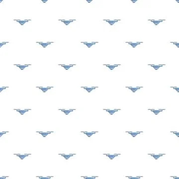 Drone technology seamless pattern for modern design イラスト素材