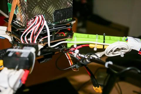 A drone test set designed for testing the electronics of medium size drones. Stock Photos