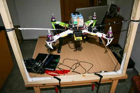 A drone test set designed for testing the electronics of medium size drones. Фото