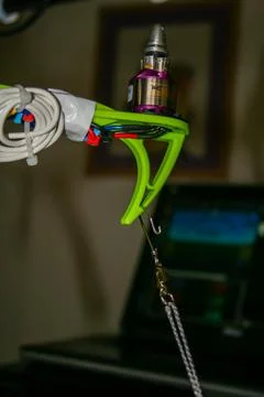 A drone test set designed for testing the electronics of medium size drones. Stock Photos