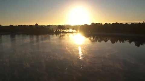 Drone timalpse at sunrise Stock Footage 244971043