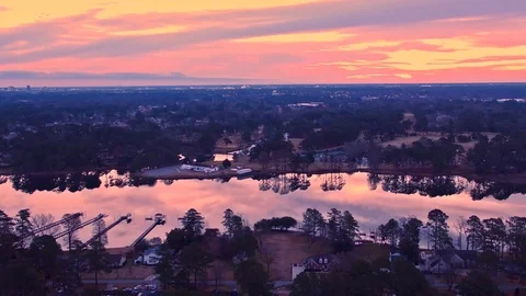 Drone Timelapse back from the sunrise Stock Footage 123649033