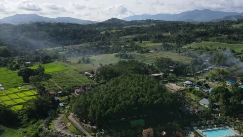 Drone timelapse at the Philippines over the forest Stock Footage 301601077