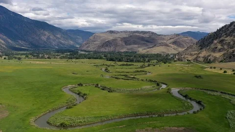 Drone Timelapse snake river Stock Footage 114304034