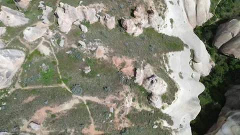 Drone Top-Down 4K Flight Over Rocky Mountains Stock Footage 336490080