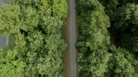 Drone top down bird's eye view above bik... | Stock Video | Pond5