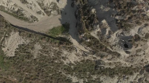 Drone Top Down Stonecarved House Alley Video stock 103374772