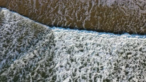 DRONE TOP SHOT VAGUE MOUSSE 4K Stock Footage 169238546