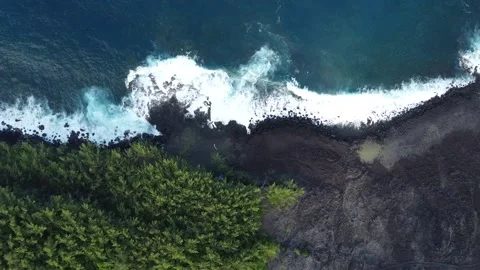 Drone Top Shot Waves Vidéo 233924106