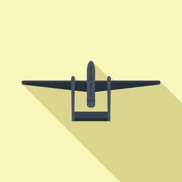 Drone top view icon flat vector. Ai remote control Stockillustratie