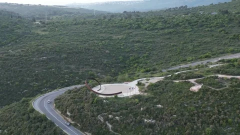 Drone Tour of Mountainous Landmarks Video stock 240182470