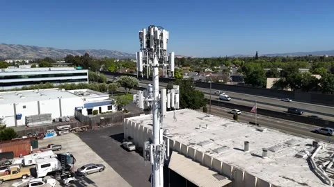Drone Tower Inspections Stock Footage 277384315