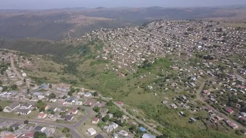 Drone Township Natal Stock Footage 135177742