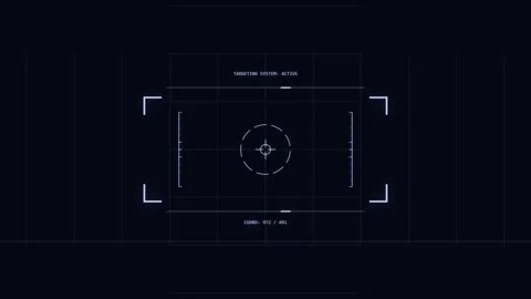 Drone tracking overlay Animation interface Stock Footage 336595928