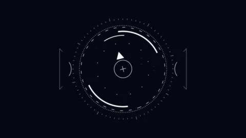 Drone tracking overlay display radar Stock Footage 336596084